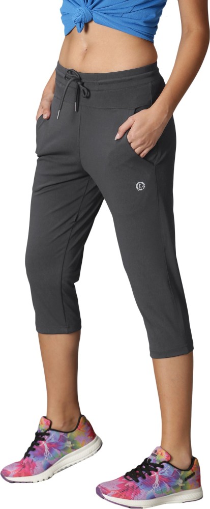 Ouston Dri-Fit Women's 3/4th Capri for Daily Workouts (Grey) Women Grey  Capri - Buy Ouston Dri-Fit Women's 3/4th Capri for Daily Workouts (Grey)  Women Grey Capri Online at Best Prices in India