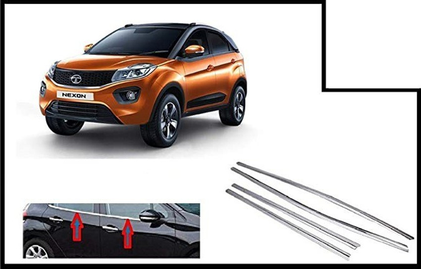 Front bumper cheap chrome garnish nexon