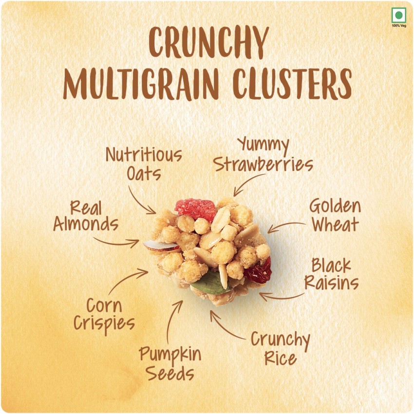 Kellogg's Crunchy Nut Clusters Honey & Nut (10 x 500g) : :  Grocery