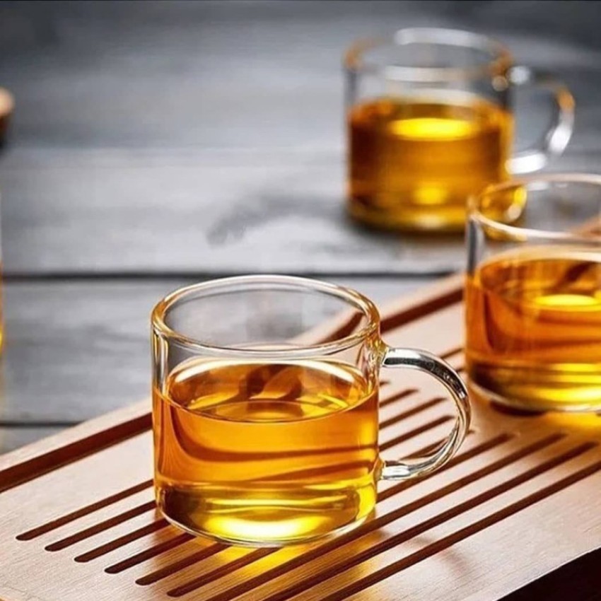 kitchen weapons Pack of 6 Glass TEA CUP 003 Price in India - Buy