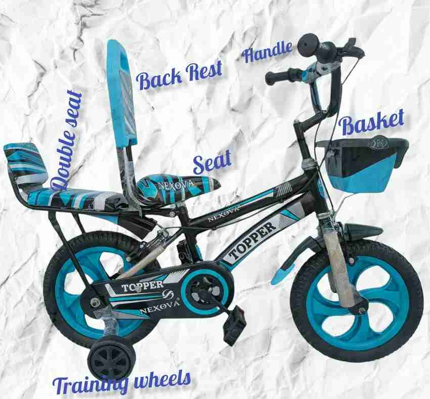 VK BIKES VK TOPPER DOUBLE SEAT FOR SIBLINGS LIGHT BLUE FOR KIDS