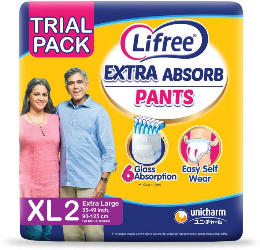 Lifree Adult Diaper Pant Style  XL Set of 6 Packs10 pcs Each for Waist  Size 3549 inches  Amazonin Health  Personal Care