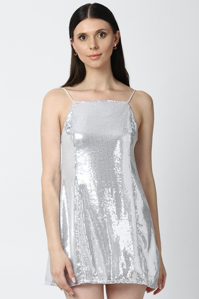 FOREVER 21 Women A line Silver Dress Buy FOREVER 21 Women A line Silver Dress Online at Best Prices in India Flipkart