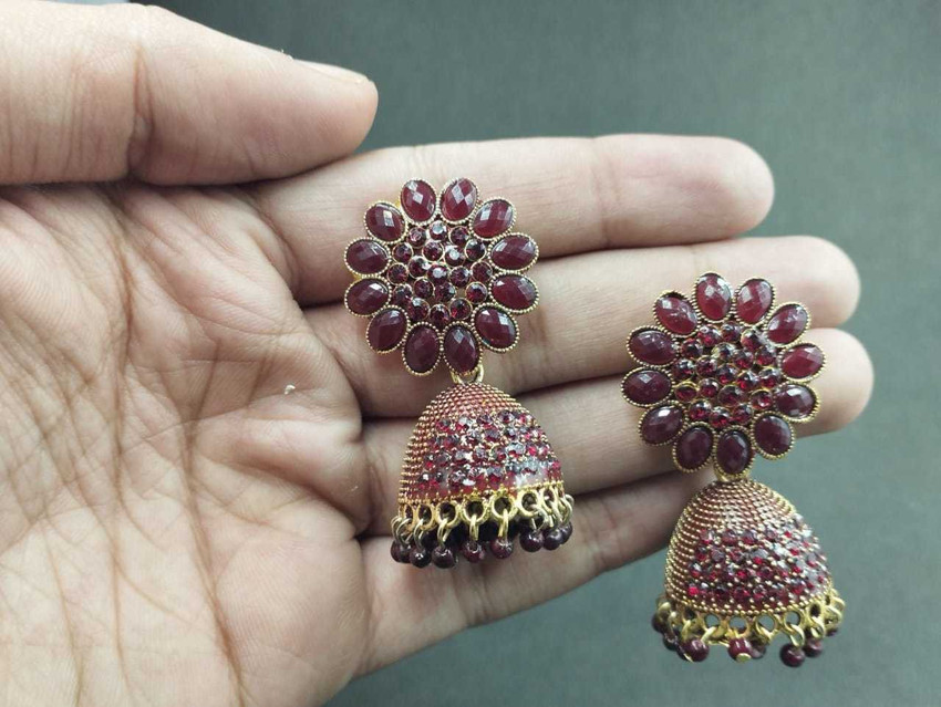 Flipkart Buy A I World Beautiful Earrings for girls and ladies perfect suite for personality German Silver Jhumki Earring Online at Best Prices in India