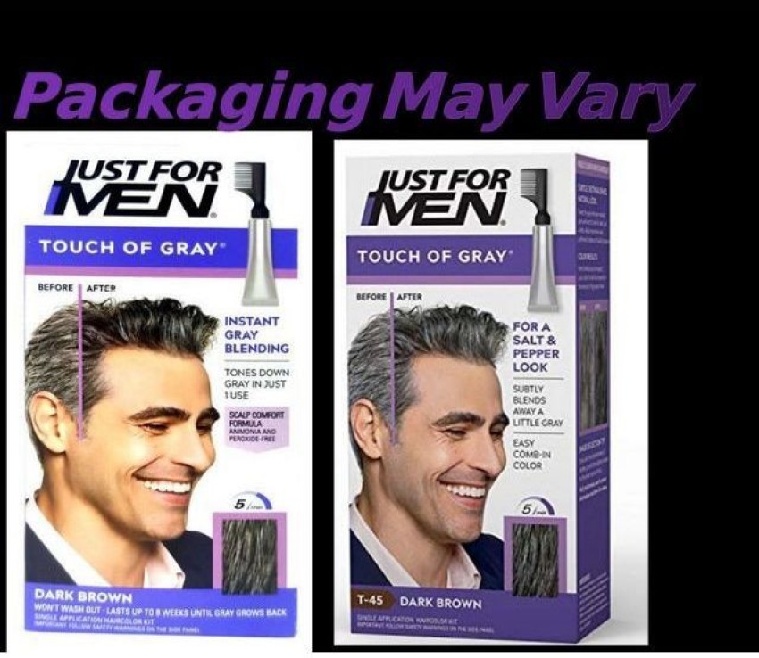 JUST FOR MEN Touch of Gray-Gray Hair Treatment Dark Brown - Gray T
