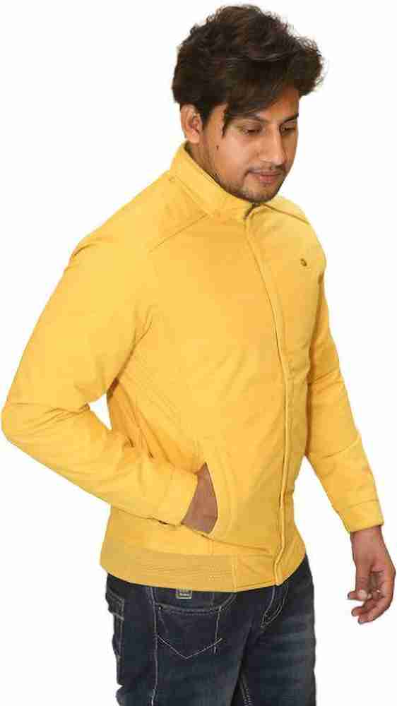 Yellow colour shop jacket mens