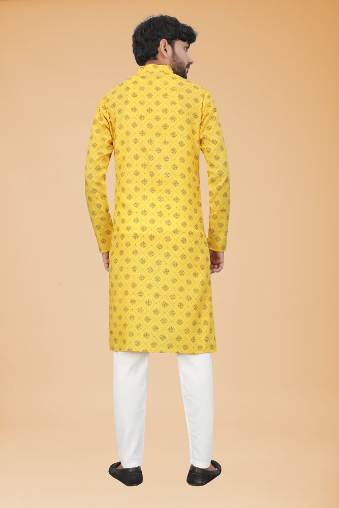 Colorbenz Men Printed Straight Kurta - Buy Colorbenz Men Printed