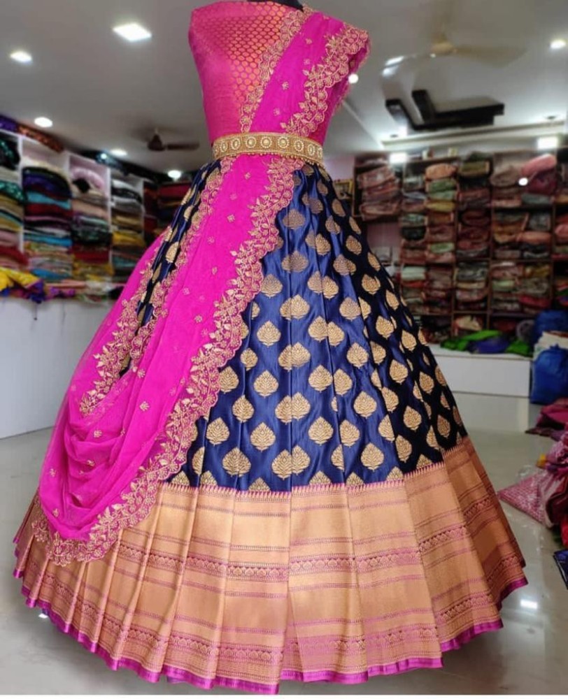 Lehenga saree hotsell with self flipkart