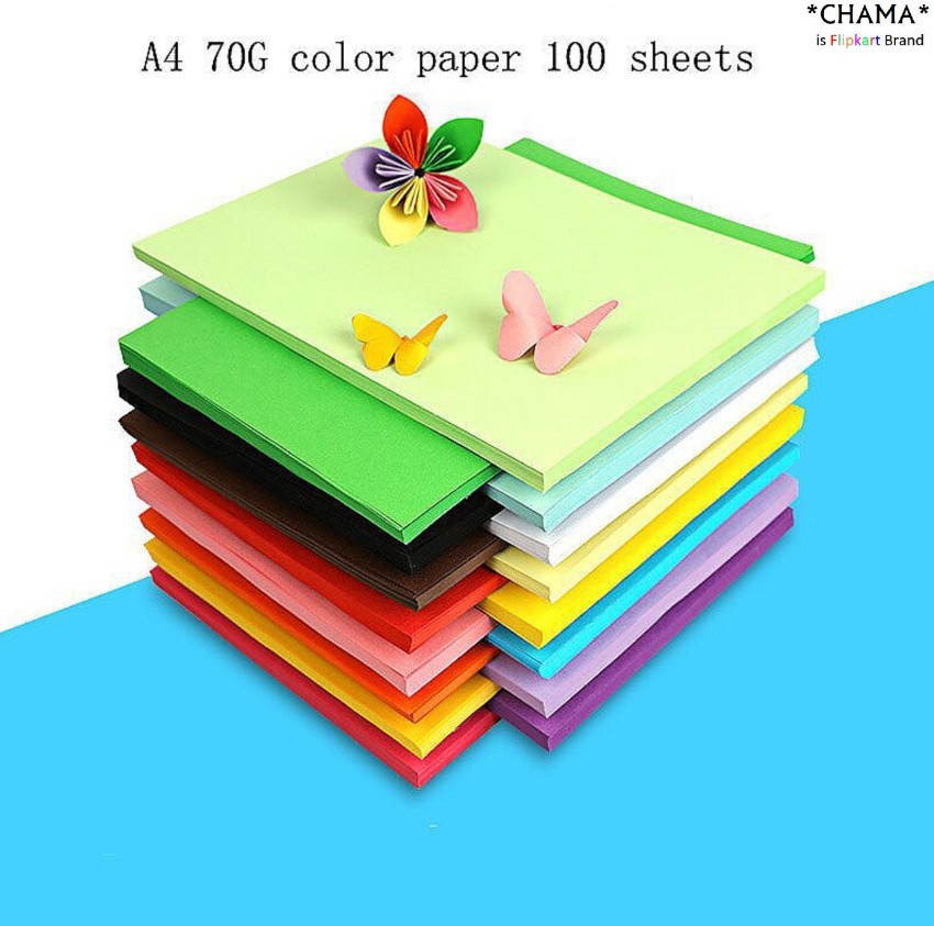 20 sheets of A4 double-sided 70g color copy paper printing paper DIY  handmade origami colored paper children's handmade paper