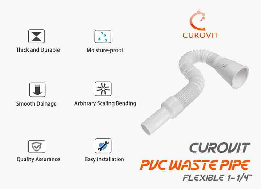 CUROVIT PVC Flexible Waste Pipe 1 1 4