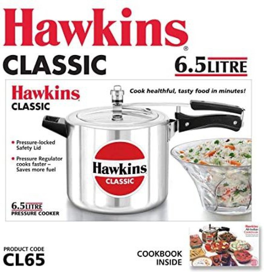 Hawkins 2 Litre Ceramic Nonstick Pressure Cooker, Induction Inner Lid Cooker,  Granite Contura Shaped Cooker, Best Cooker (ICC20) - Velan Store