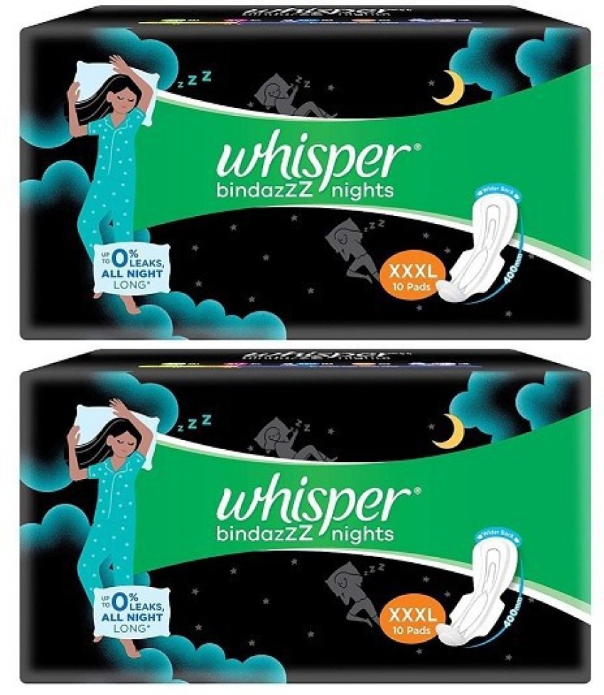 Whisper Bindazzz Nights Period Panty Price - Buy Online at ₹358 in India