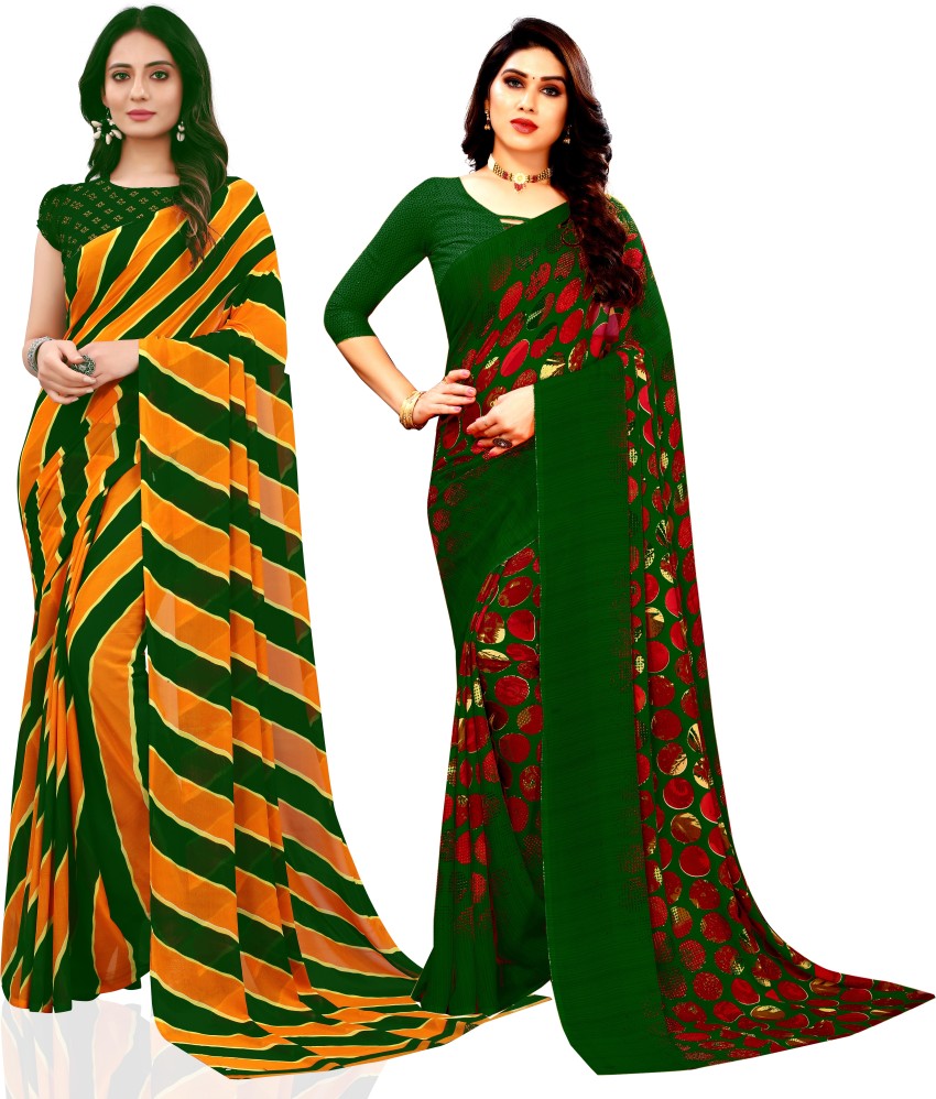 Buy Teal Sarees for Women by Dwini Online