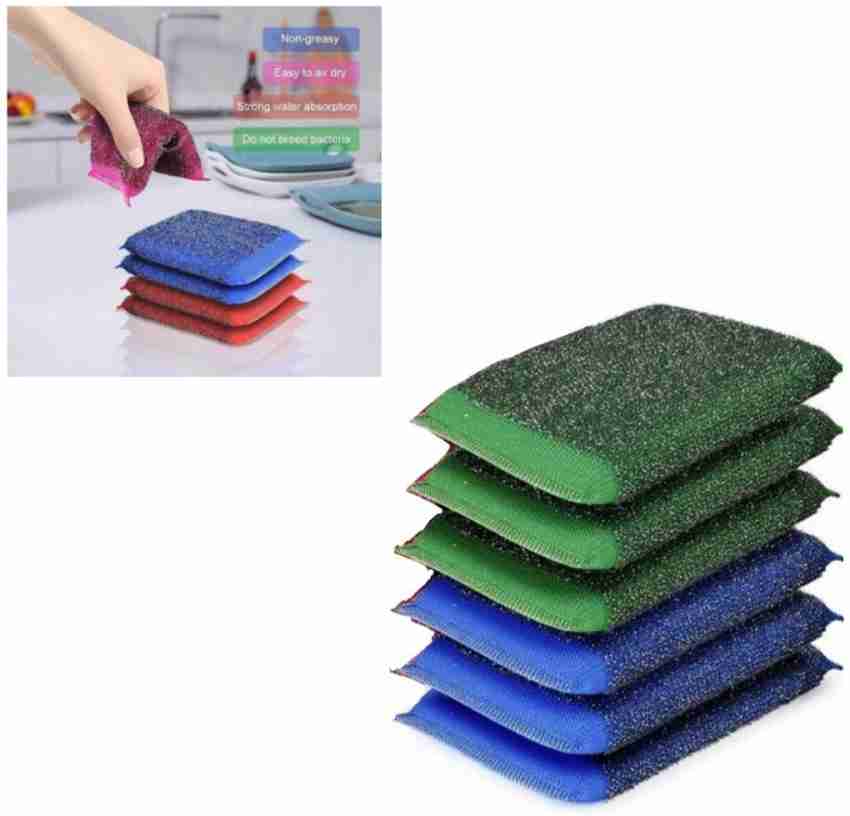 5pcs Sponge Dishwashing Scrubbers, Kitchen Cleaners For Stains And Water  Absorption