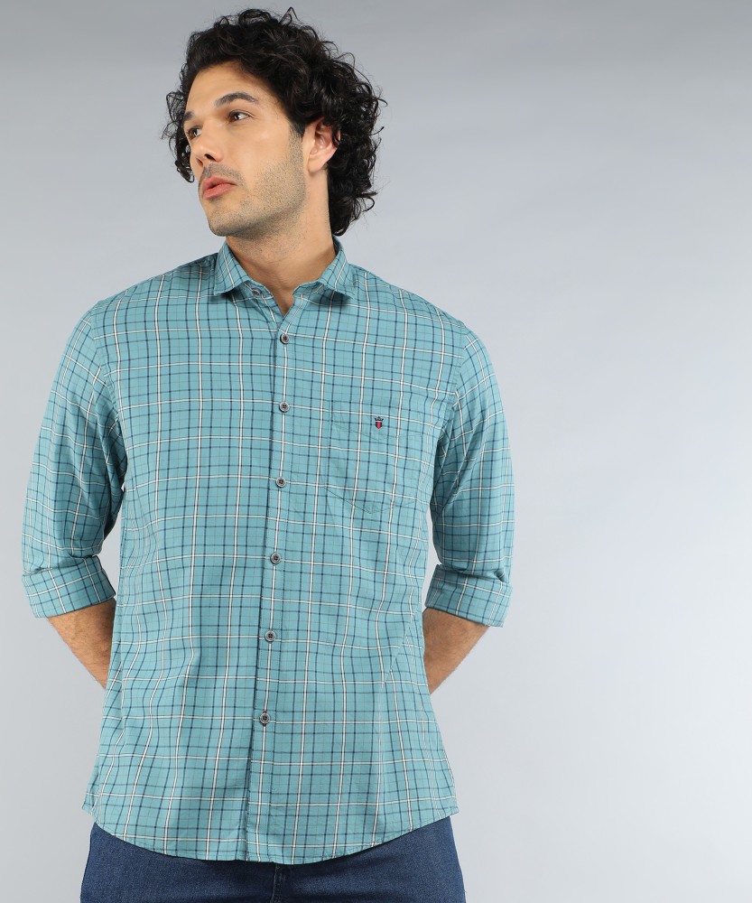 Louis Philippe Sport Men Checkered Casual Blue Shirt - Buy Louis Philippe  Sport Men Checkered Casual Blue Shirt Online at Best Prices in India
