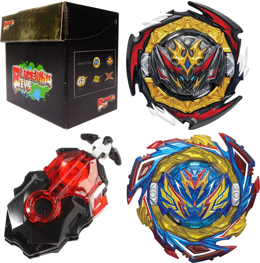 Beyblade Burst Valtryek & Unicrest W/ Extra Layer Random Launcher FREE  SHIPPING