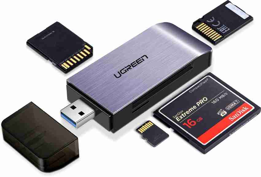 StarTech USB 3.0 Memory Card Reader for SD and microSD Cards, USB-C and USB-A,  Portable USB SD and microSD Card Reader