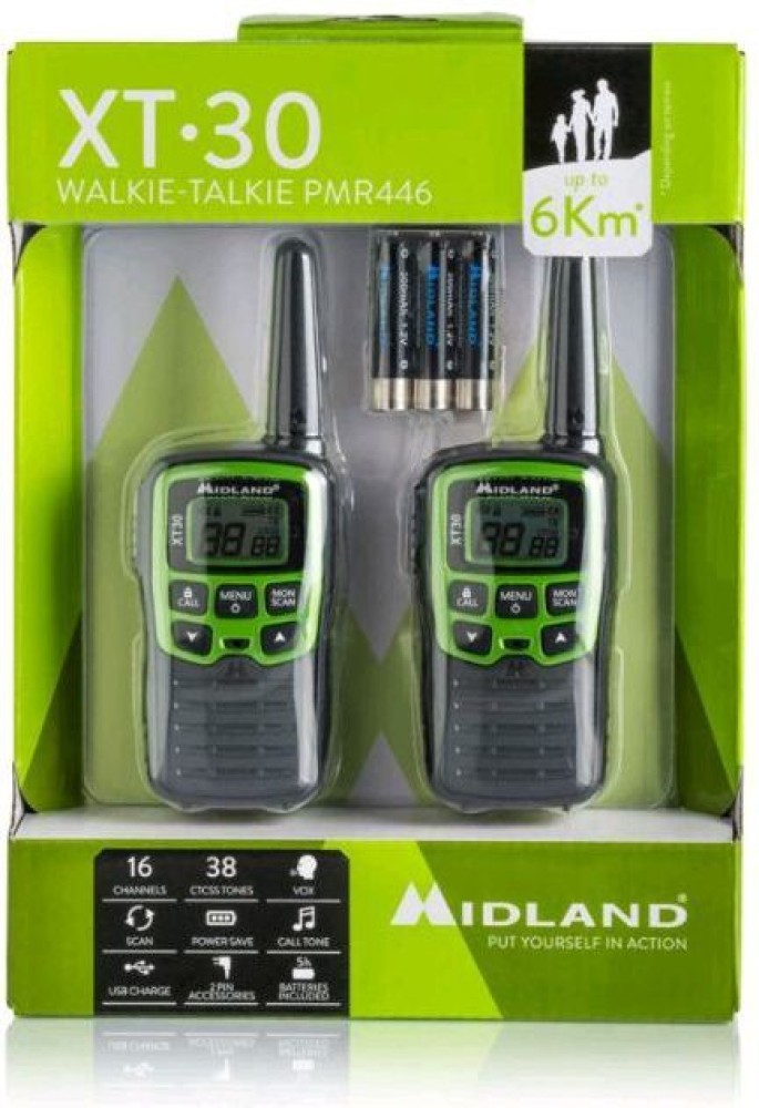 Midland - T20X4, 22 Channel FRS Walkie Talkie - Up to 16 mile Range Two-Way  Radio, 38 Privacy Codes, (4 Pack) (Multi-Color)