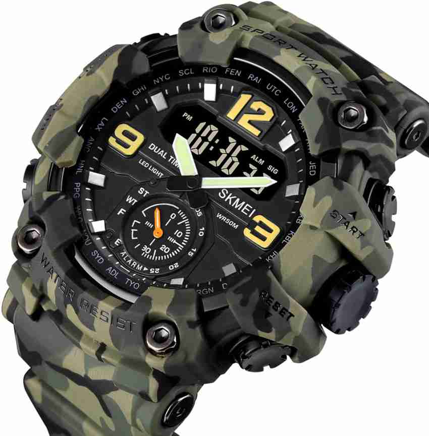 Skmei army hot sale watch price