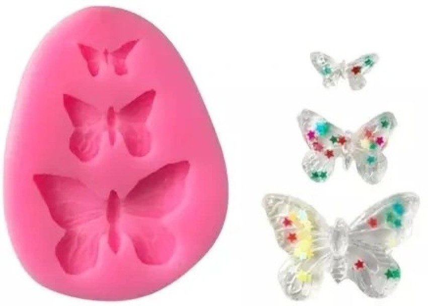 Buy Butterfly Silicone Mold Dimensions: 3.9 X 3.5 Cm, Key Rings, Small  Resin Mold, Key Rings, High-quality Molds for Resin Online in India 