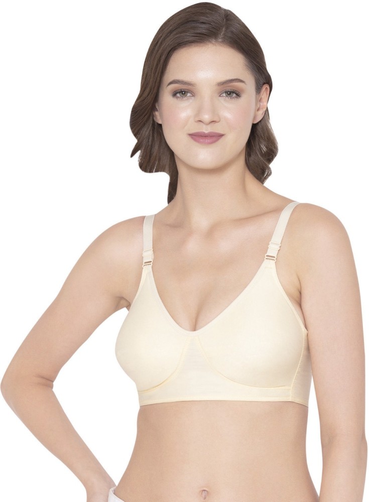 Buy online White Cotton Hosiery Bra from lingerie for Women by Sk