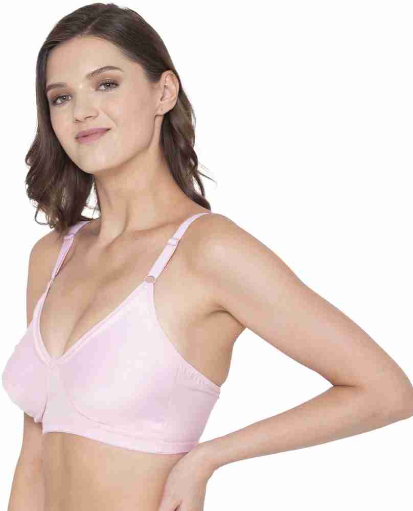 Buy SOUMINIE Women's Soft Fit Cotton Dark Pink Non Padded Bra-38C