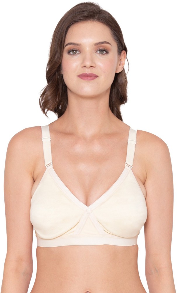 Buy SOUMINIE Women's Cotton Seamless Bra - Classic Fit (Skin - 38C