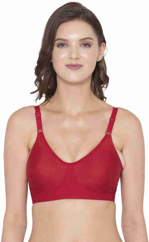 Buy Souminie Pack of 2 Non Padded Cotton T Shirt Bra - Red Online at Low  Prices in India 