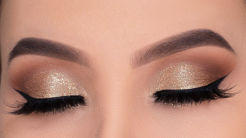 Golden cheap eye makeup