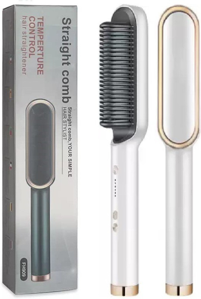 Firststep FH909 Hair Straightener Brush Built with Hair