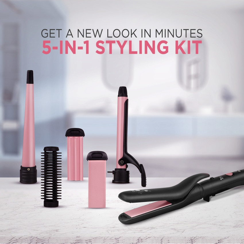 Syska hair straightener and curler deals