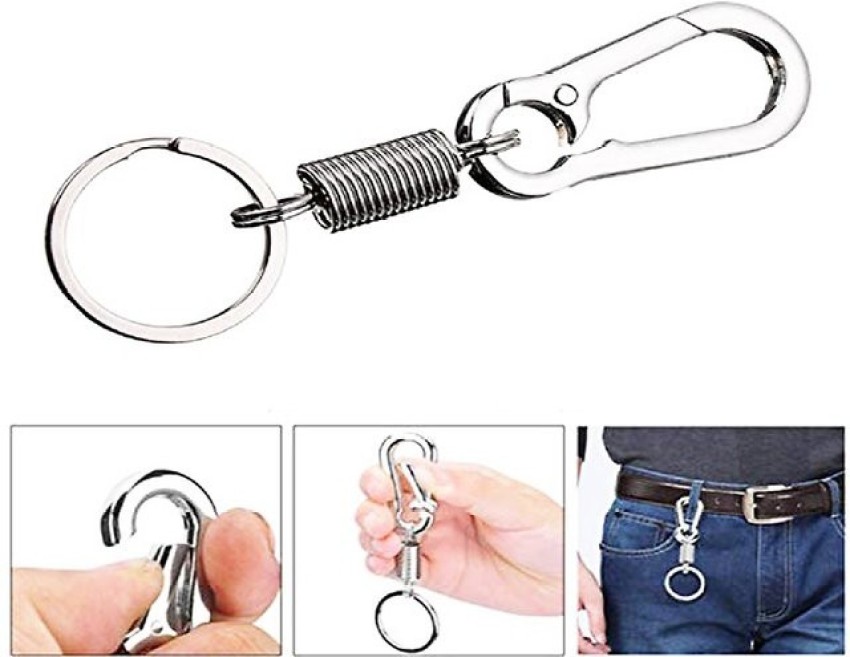 Jainson Martin Spring Hook Locking Metal Keychain For Bike & Car Keychain Best Quality Key Chain