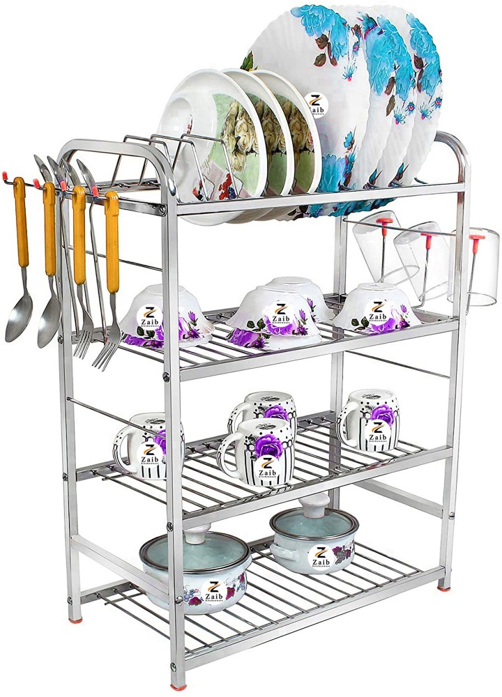 HAKKU Dish Drainer Kitchen Rack Steel Price in India - Buy HAKKU Dish  Drainer Kitchen Rack Steel online at