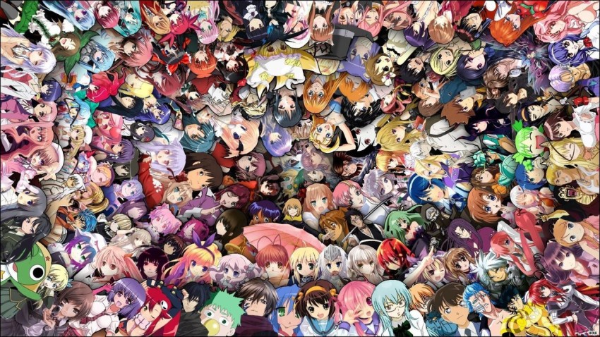 Black and White Anime Collage by carrotjn on DeviantArt