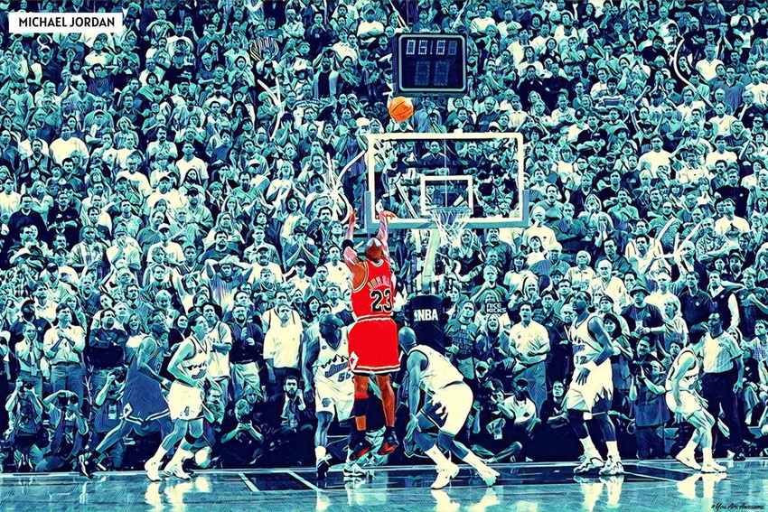 YAA Michael Jordan Poster 18inchx12inch Photographic Paper Decorative posters in India Buy art film design movie music nature and educational paintings wallpapers at Flipkart