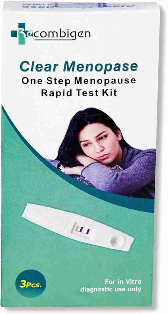 Recombigen Clear Menopause Test Kit | FSH Test kit at Home | Rapid Test Kit  - Pack of 3