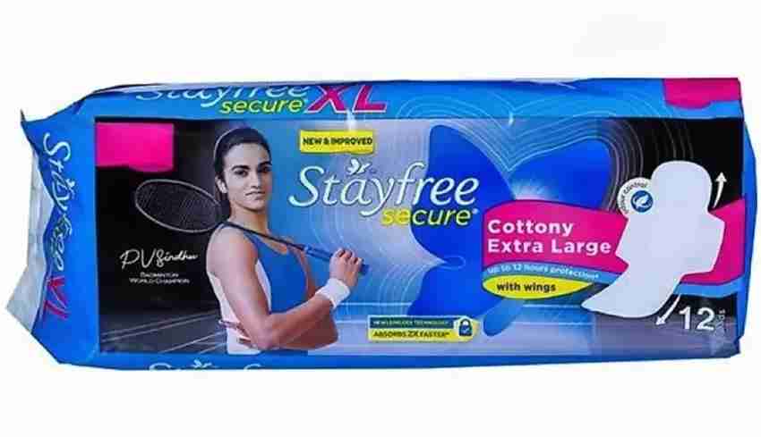 Stayfree Secure Cottony Extra Large Pad at Rs 70/packet, Sanitary Pad in  Mumbai