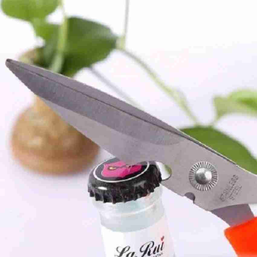 1Pc Stainless Steel Kitchen Scissors Multi-Functional Strong Chicken Bone  Fish Killing Scissors Household Food Auxiliary Scissors Stainless Steel  Scissors