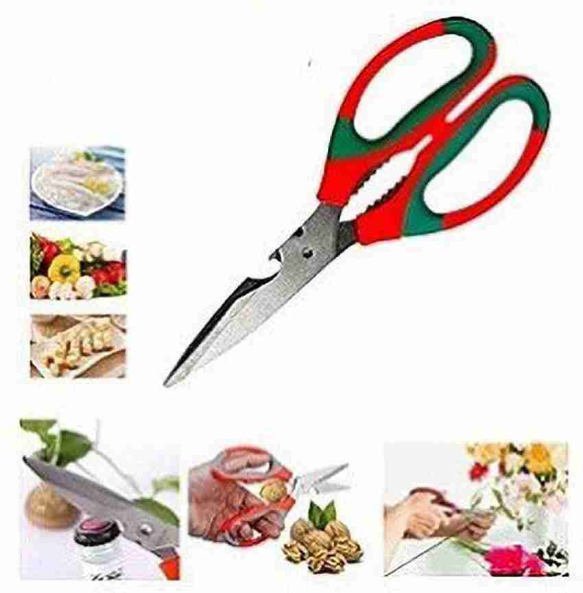 1Pc Stainless Steel Kitchen Scissors Multi-Functional Strong Chicken Bone  Fish Killing Scissors Household Food Auxiliary Scissors Stainless Steel  Scissors