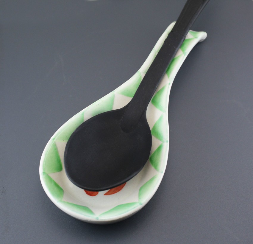 Ceramic Cow Spoon Rest - Kitchen Ladle & Spoon Holder