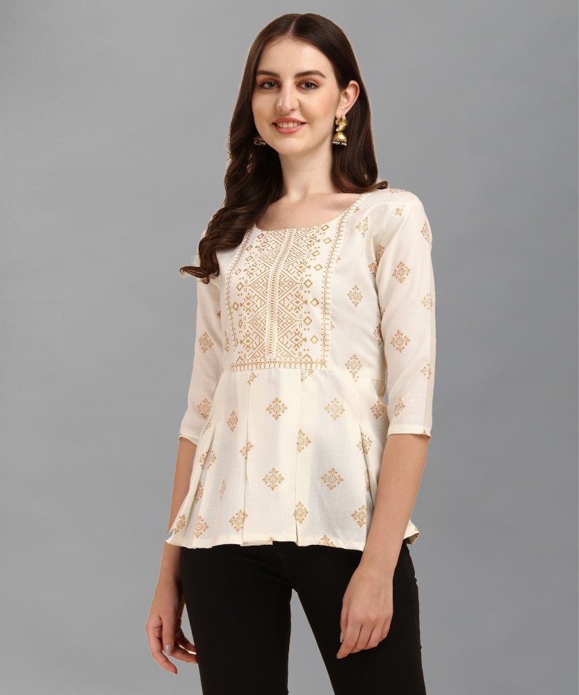 Buy White Tops for Women by Paralians Online