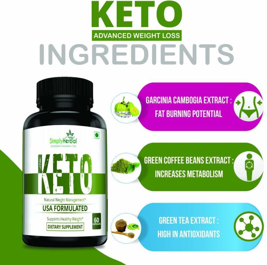 Simply Herbal Keto Capsules for Weight Loss Natural Price in India