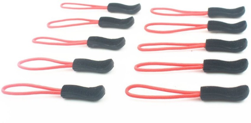 Zip fastener with zipper puller flat sketch set Vector Image