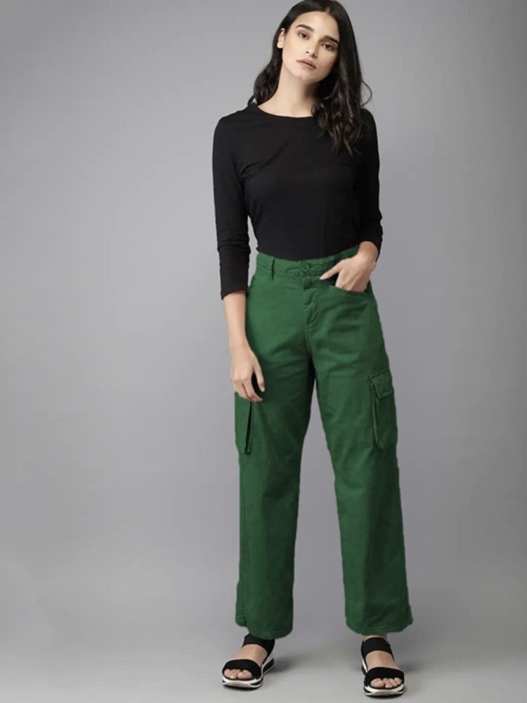 Buy Olive Green Track Pants for Women by Outryt Online  Ajiocom