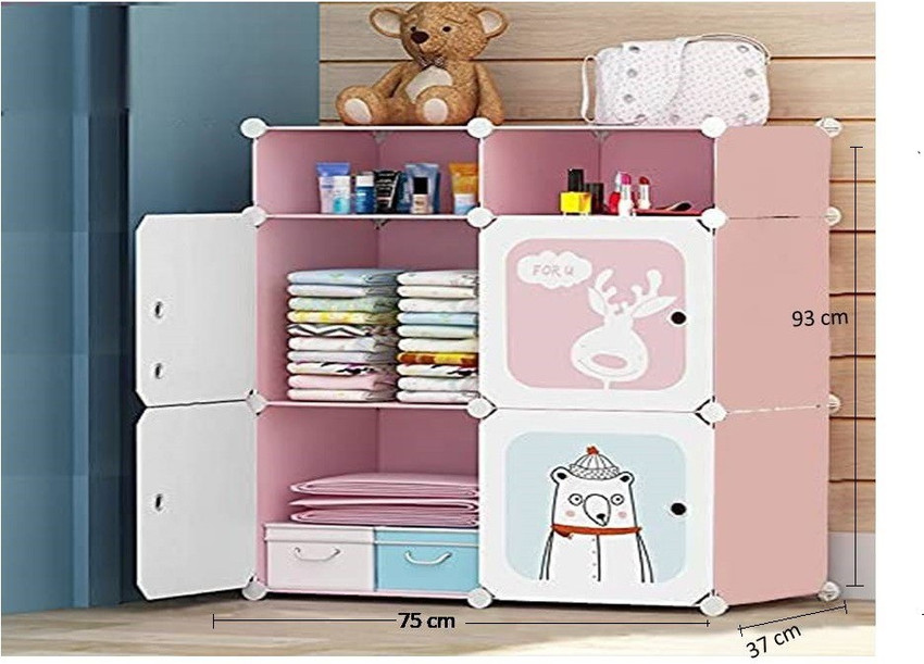 Tarkan Kids Wardrobe Closet, DIY Modular Storage Organizer with