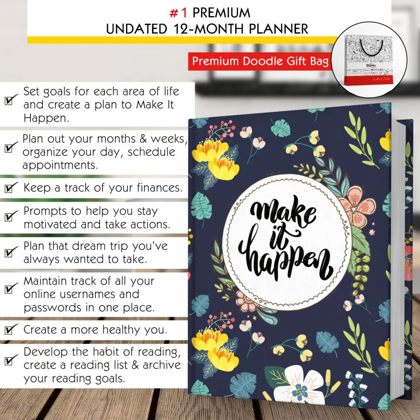 Buy Pocket UNDATED Monthly Planner Printable Undated Monthly Online in  India 
