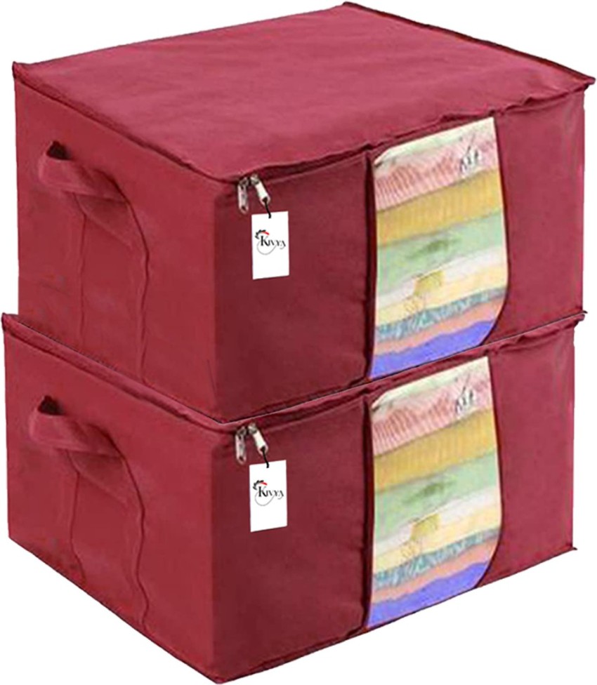 Kivya Underbed Storage Bag For Blanket Clothes Cover For Wardrobe