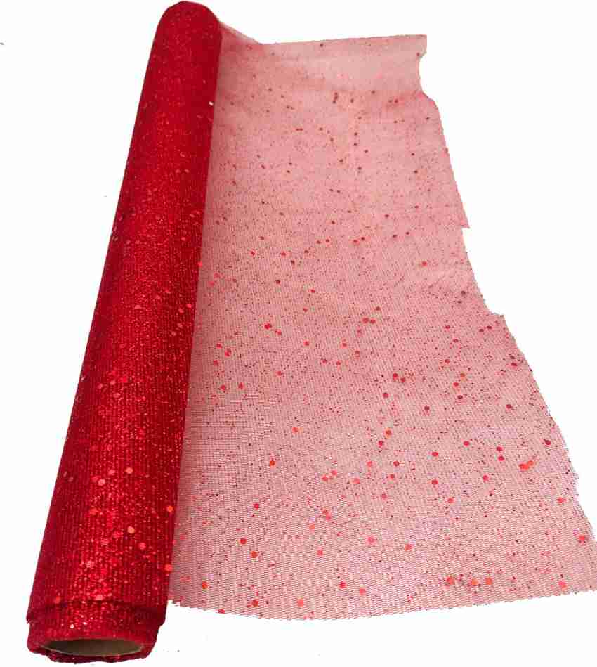 3A Featuretail 19 X 4 Yards Red Glitter Net Fabric Roll for Decoration,  Fruit/Gift Packing Polyster Gift Wrapper Price in India - Buy 3A  Featuretail 19 X 4 Yards Red Glitter Net Fabric Roll for Decoration,  Fruit/Gift Packing Polyster Gift Wrapper online at Flipkart