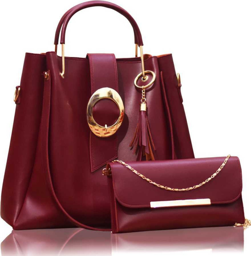 Buy Women Craft Girls Maroon Handbag Maroon Online Best Price in India Flipkart