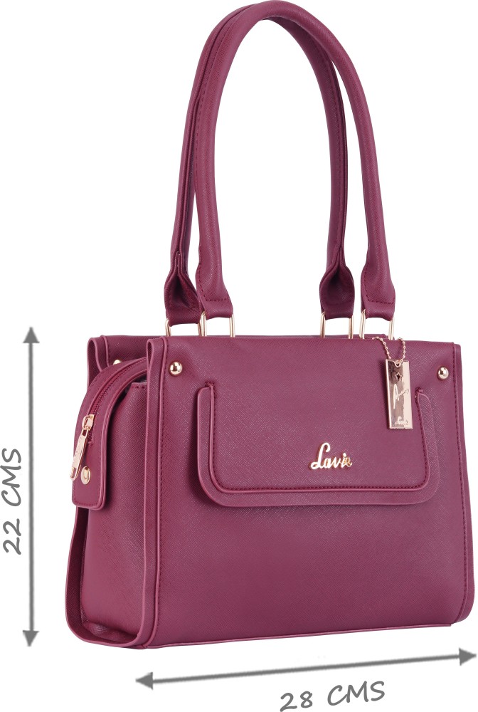 Buy LAVIE Women Red Satchel WINE Online Best Price in India